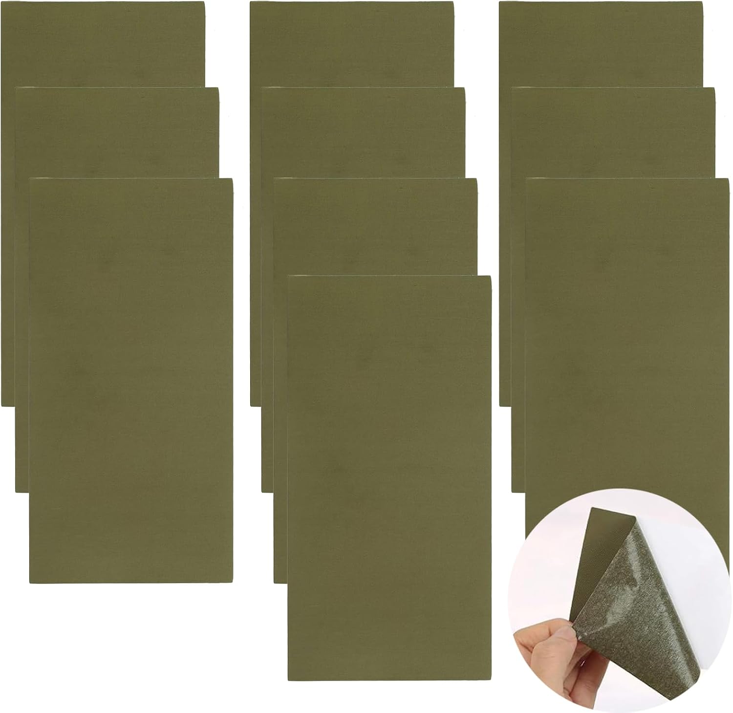 Zeltreparaturband, Selbstklebend, Zeltreparatur, Selbstklebender Reparaturflicken Für Tarp, Zelte, Rucksäcke, Regenjacken, Daunenjacken, Regenschirm, 10 Blatt