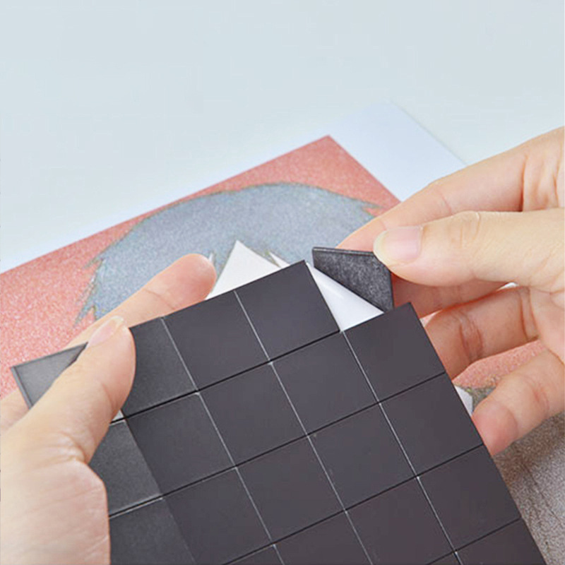 144 Magnet-klebepads 20mm X 20mm X 2.2mm, Selbstklebend, Stark Haftend, In Schwarz