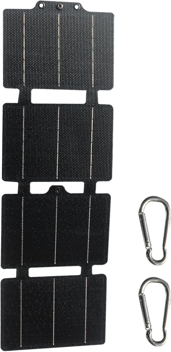Faltbares 14-w-solarladegerät, Camping-solarpanel – Leichtes, Hocheffizientes Ladegerät Für Telefon Und Tablet Für Camping, Wandern, Rucksackreisen