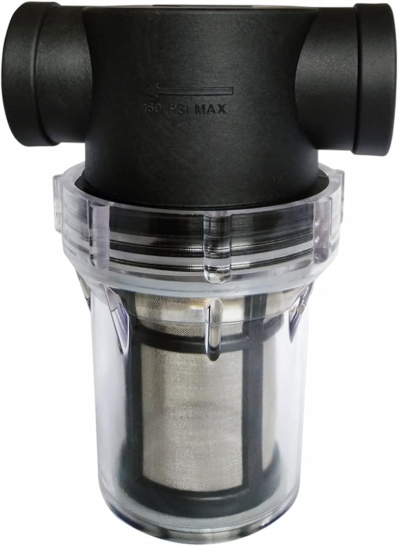 3/4-zoll-inline-filter Für Wasserpumpe Mit 100-maschen-edelstahlsieb, Inline-sieb, Wasserpumpenfilter Für Die Gartenbewässerung