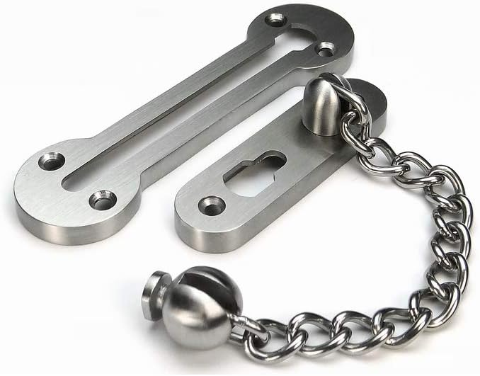 Starke Anti-diebstahl-schnalle, 3 Mm, 304 Edelstahl, Extra Dicke Anti-diebstahl-türkette, Schiebe-eingangstürkette, Türkettenschloss