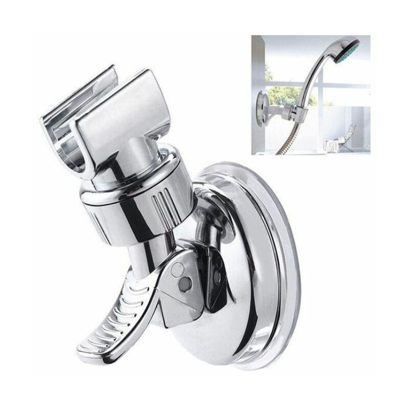 Brausehalter, Saugnapf-brausehalter, Verstellbarer Saugnapf-brausehalter, Brausehalter Ohne Bohren, Universeller Duschkopfhalter Zur Wandmontage, Brausekopfbefestigung