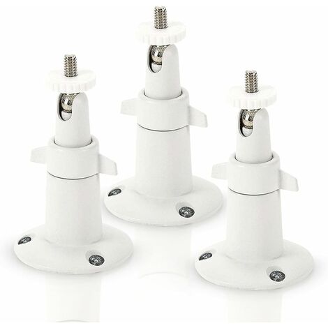 Metall-wandhalterung Für Arlo Smart-sicherheitskameras – Verstellbare Innen-/außen-aluminiumhalterung Für Arlo-kameras Und Andere Kompatible Modelle (3er-pack, Weiß)