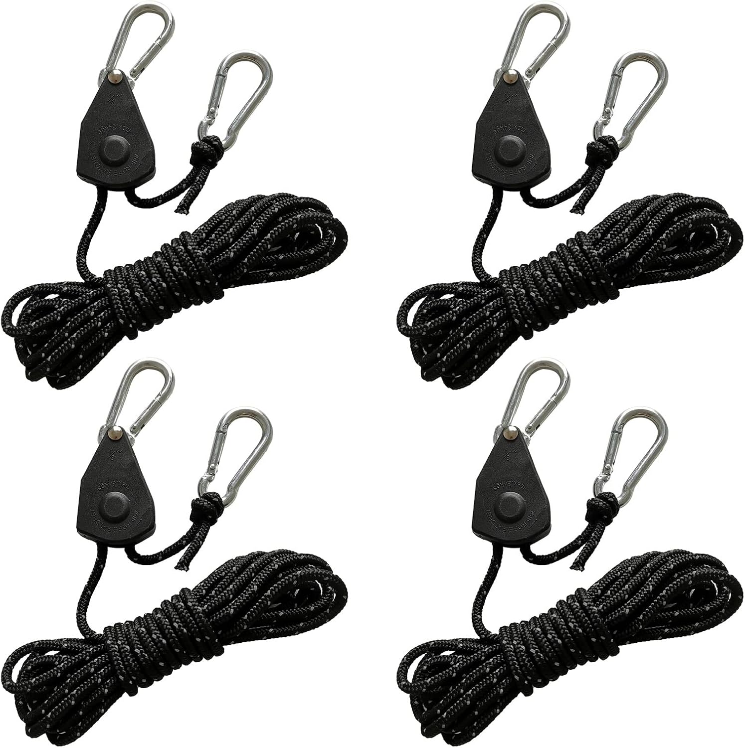 4er-pack 4 M Reflektierendes Spannseil Mit Seilspanner, Verstellbares Ratschenseil Mit Haken, Paracord-seil, Zeltseil, Zeltspanner, Zeltspanner, Campingplane
