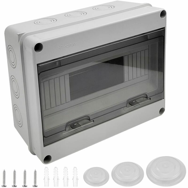 Einteiliges Wasserdichtes Ip65-elektrogehäuse Für Den Außenbereich, 12 Module, Ip65-abs-kunststoffoberfläche, Wasserdichtes Elektrogehäuse Für Den Außenbereich, Schaltschrank, Anschlussdose – 25019511