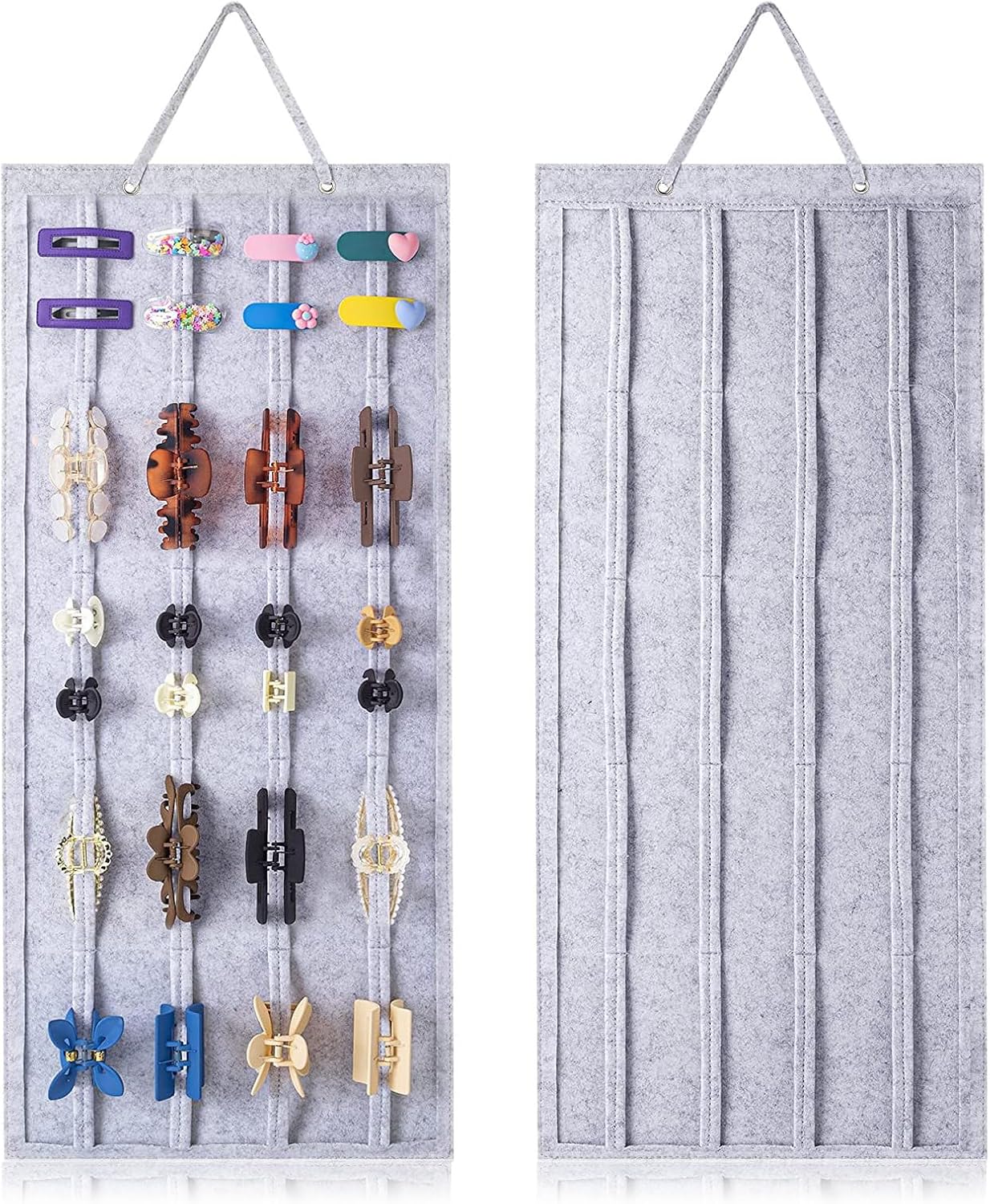Aufbewahrung Für Haarspangen – Clip-organizer – Aufbewahrungsständer – Haaraccessoires (grau)