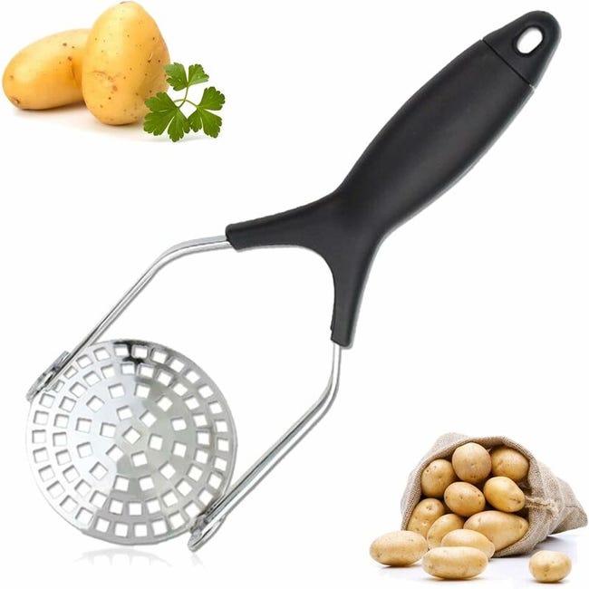 Obstpresse, Kartoffelstampfer, Püreepresse, Wärmesparender Apfelstampfer, Robuste Gemüsepresse Aus Edelstahl