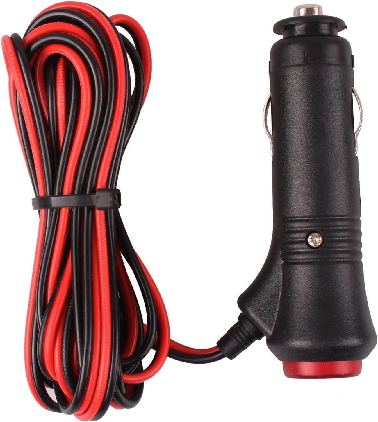 Universelle Zigarettenanzünderbuchse Mit Integriertem Schalterknopf Für Auto, Motorrad, Lkw, Mit 5-a-sicherung, 12-v-24-v-zigarettenanzünderadapter (10 Fuß/3 M)