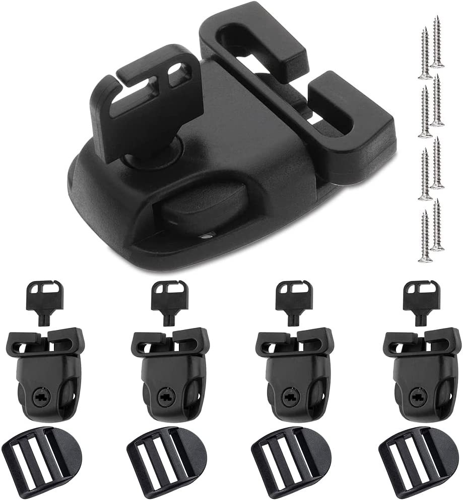 Spa-abdeckungsclips, 4 Stück Spa-abdeckungs-ersatzclips Mit Schlüsseln Und Schiebeschnalle, Hardware-zubehör, Für Spa-abdeckungs-ersatzclip-verschlüsse