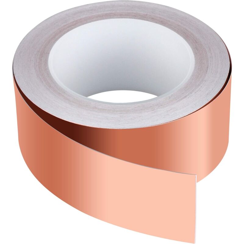Kupferband 30 M X 50 Mm, Premium-kupferfolienband, Klebeband, Emv-abschirmungsklebeband Für Emi-abschirmung, Handwerk, Schneckenabwehr, Elektrische Reparaturen, Papierschaltungen