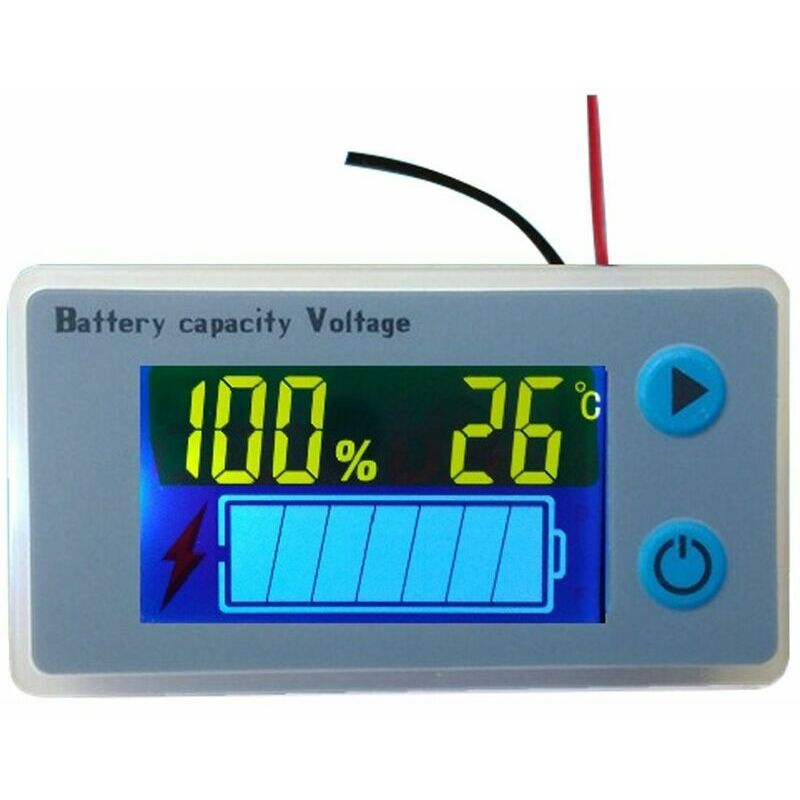 Multifunktions-voltmeter Mit 10–100 V Lcd-batteriekapazität Und Temperaturanzeige