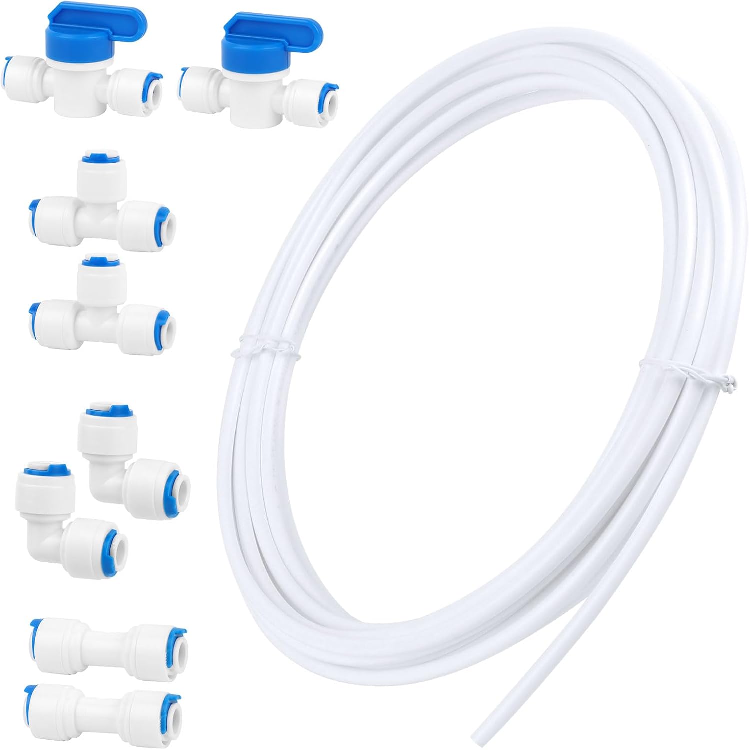 Kühlschrank-kit, Universal-wasserversorgungsschlauch, 10 M, Material Kühlschrankschlauch, Wasserversorgung, Kühlschrankschlauchanschluss, 1/4 Zoll, Kühlschrankfilter-kit