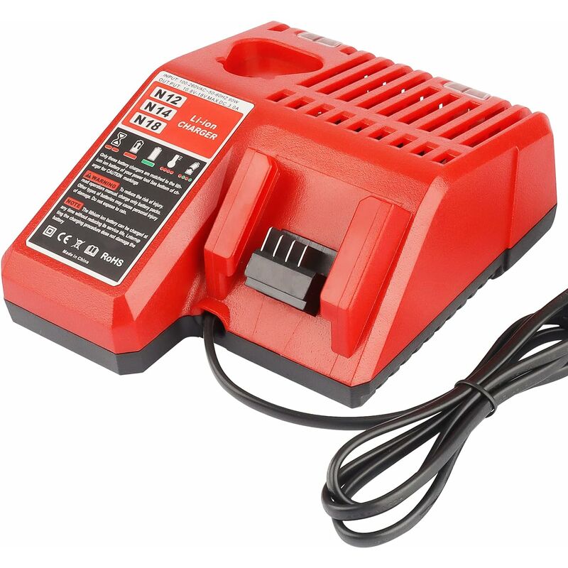 M12 & M18 Schnellersatz-ladegerät Für Milwaukee 12v & 18v Xc Lithium-ion-ladegerät Für Milwaukee -1890
