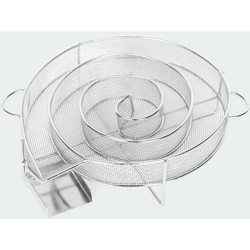 Kaltraucherzeuger Zum Räuchern Von Fleisch, Fisch, Barbecue-grill, 20.5x19x4.5cm, Silber