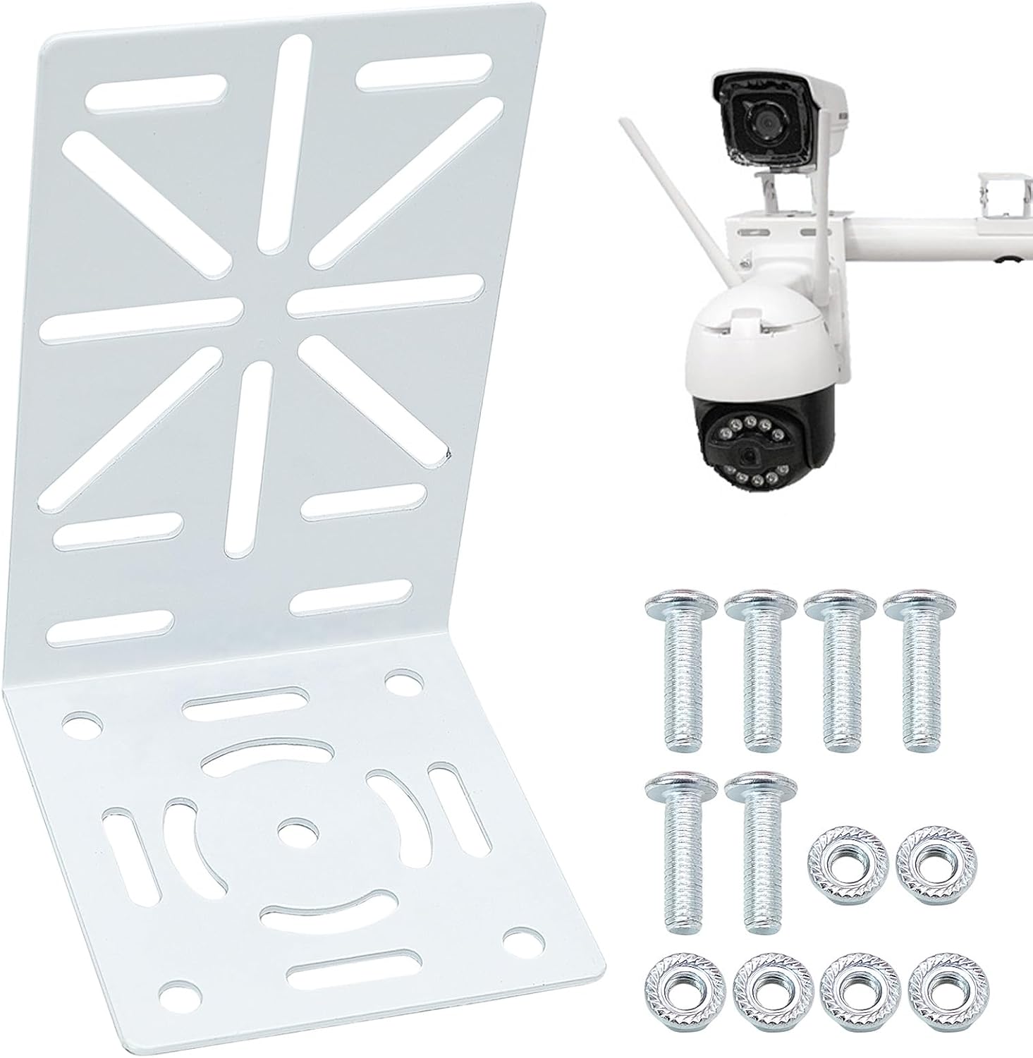 Universelle L-förmige Cctv-kamera-wandhalterung, Cctv-kamerahalterung Aus Metall, Universelle Installationshalterung Mit Löchern