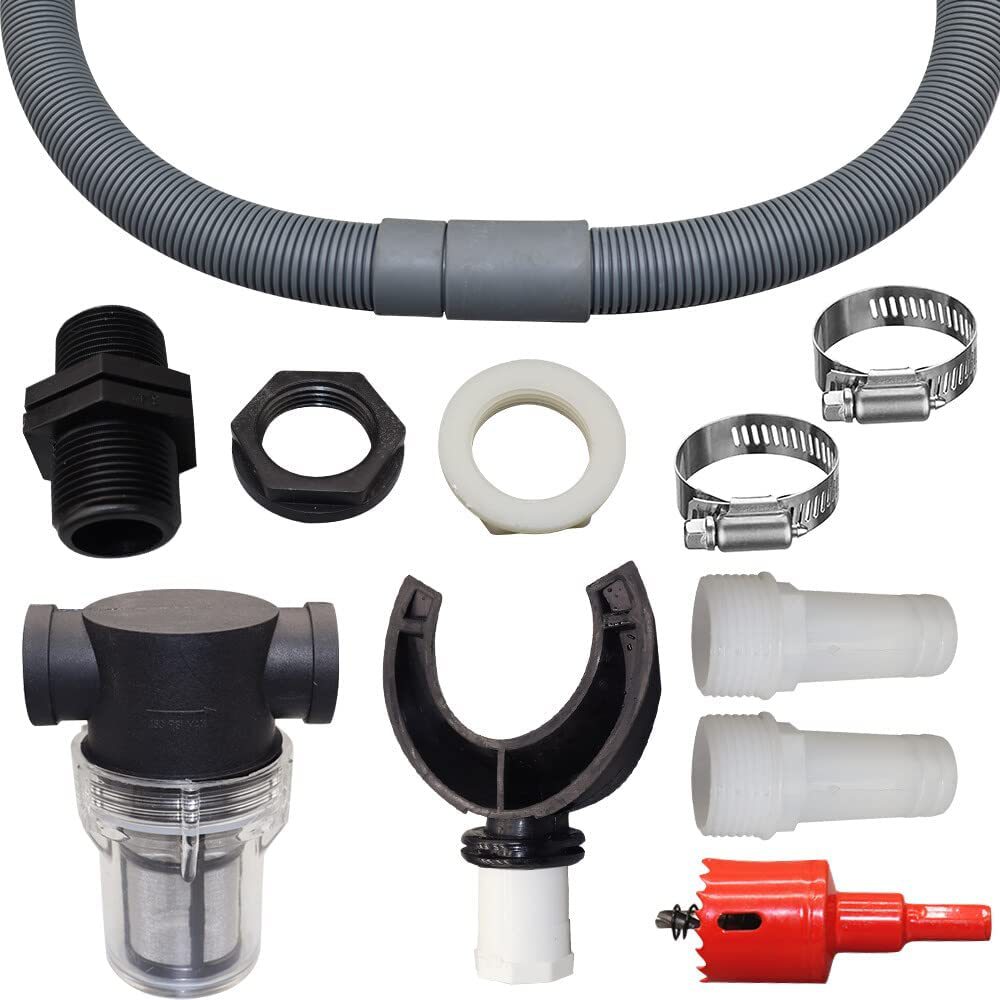 Dachwassersammelschlauch, Regensammler, Regensammler Mit Filter, Regensammler-kit, Pvc-anschlüsse, Fallrohrsammler (100 Mm)