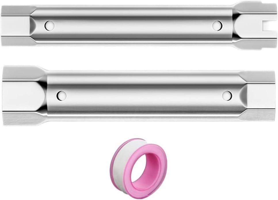 Doppelrohrschlüssel-set 23–27 Mm Und 34–40 Mm Steckschlüssel Aus Stahl Für Die Montage Von Spültischarmaturen