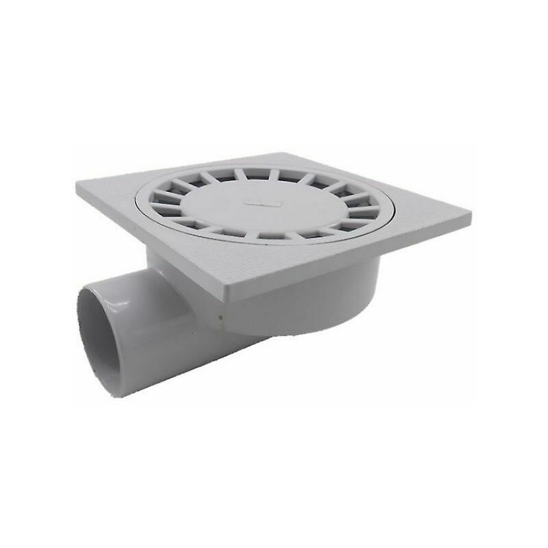 Par 200 Mm X 200 Mm Auslass 75 Mm Bodenablauf Badezimmer Nassraum Dusche Pvc Kunststoff 1 Stück-weiß