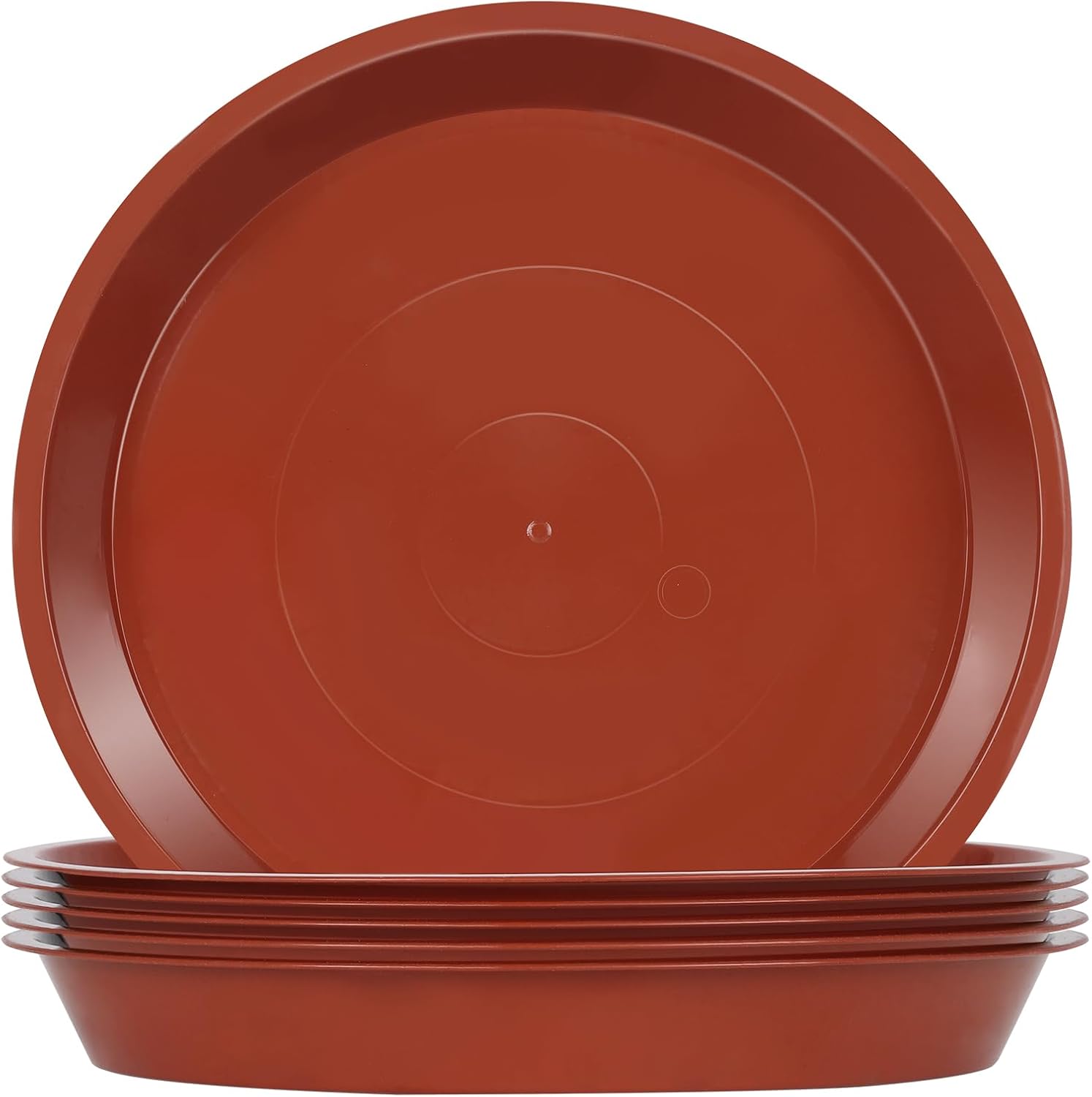 6er-set Pflanzenuntersetzer, Blumentopfuntersetzer Für Pflanzen, Pflanzschalen Für Drinnen, Draußen, Garten – 23 Cm/rot