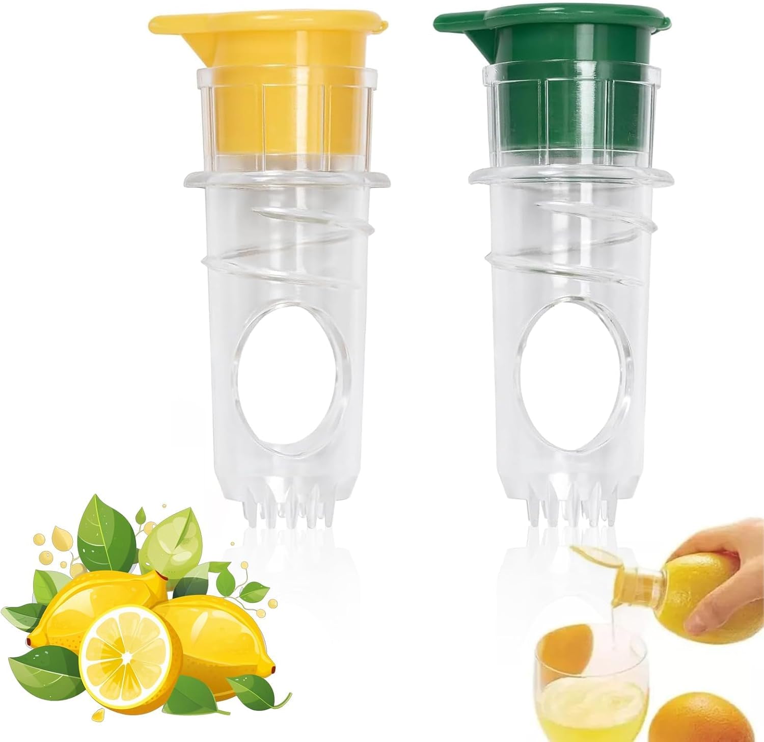 2-teilige Zitruspresse, Manuelle Saftpresse Für Zitronen, Orangen & Zitrusfrüchte, Manueller Entsafter Mit Stabiler Konstruktion – Ideale Zitronenpresse Für Küche, Camping & Events