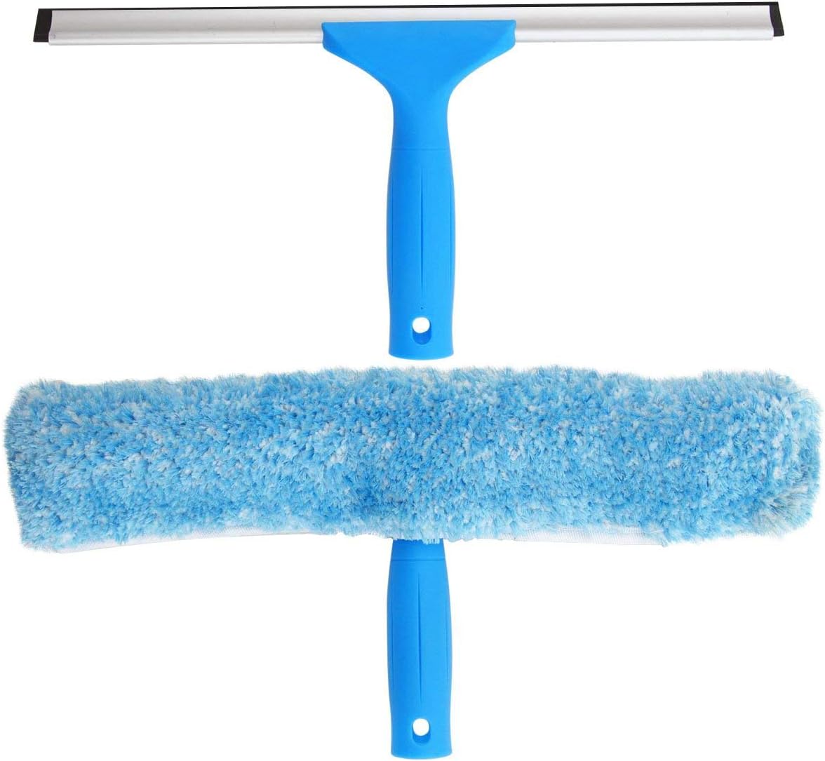 Profi Fensterabzieher Mit Mikrofaserbürste, 35 Cm Breit, Für Dusche, Bad, Auto, Fenster