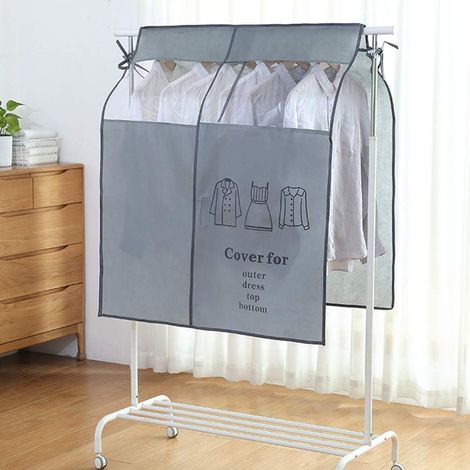 Schutzhülle Kleiderhüllen 90 × 110 Cm Anti-staub-schutzhülle Universal-kleidungshüllen (grau)