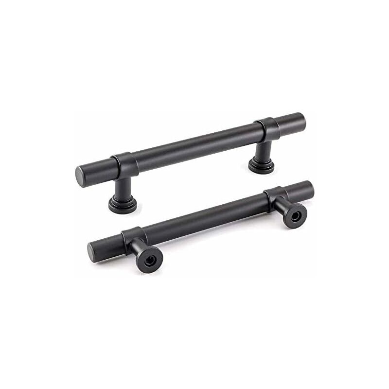 192 Mm Schwarze Badezimmerschrankgriffe, 2er-set