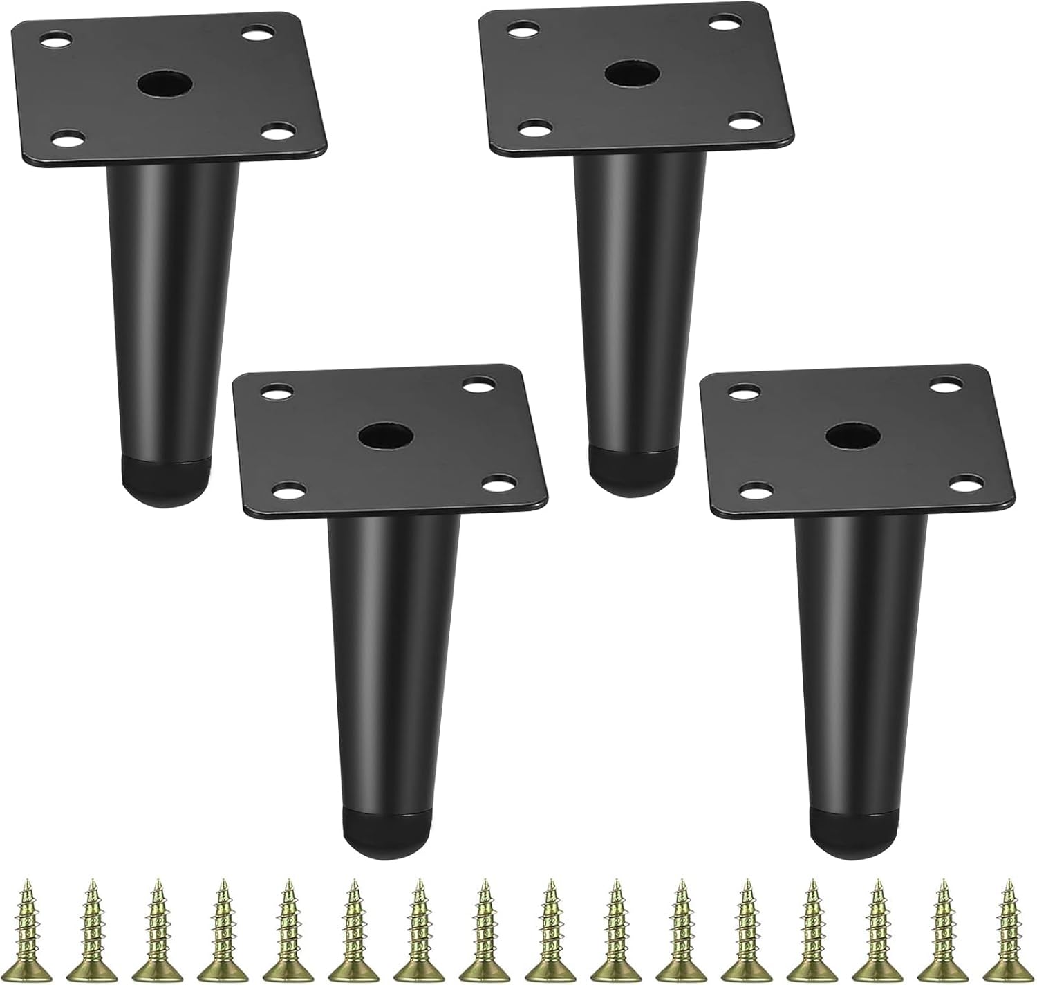 4 Stück Möbelfüße, Küchenmöbelfüße, Couchtischfüße, 10 Cm Möbelfüße