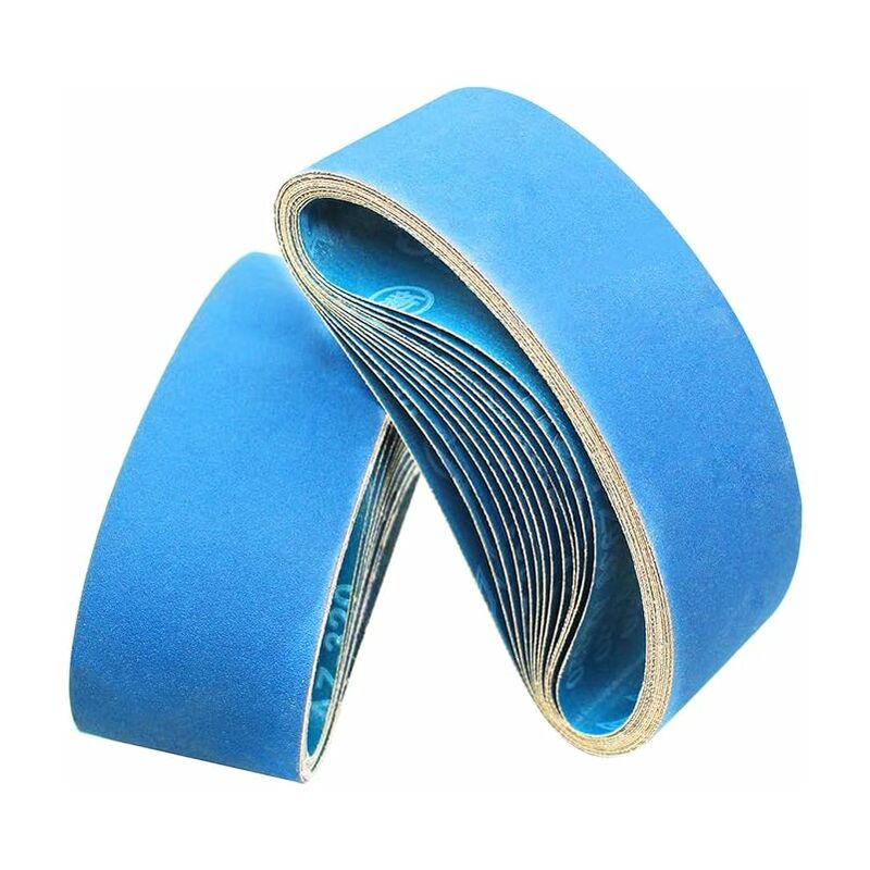 Schleifband 610 X 100 Mm, 10er-pack Schleifbänder Mit 80er Körnung Zum Schruppen, Entlacken Und Polieren Mit Fliegendem Lack
