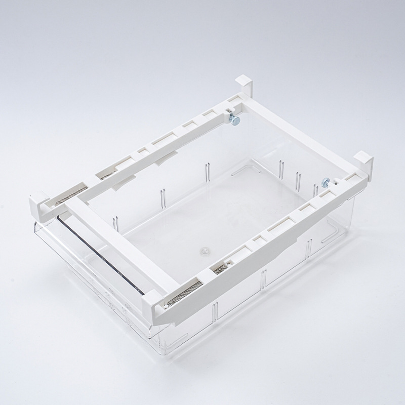 Kühlschrank-aufbewahrungsbehälter, Verschiebbarer Kühlschrank-schubladen-organizer, Transparente Halter-aufbewahrungsbox Für 1-fach-kühlschrank-trennwände