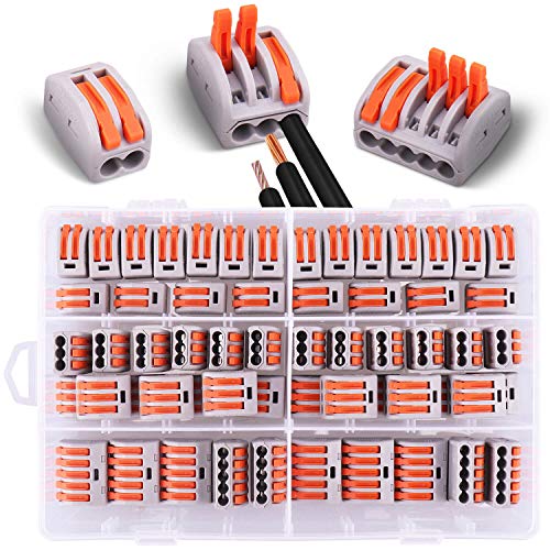 Elektrischer Steckverbinder, 60 Stück Mit Joystick, 30 Stück 2 Eingänge, 20 Stück 3 Eingänge, 10 Stück 5 Eingänge, Weiß (2/3/5)