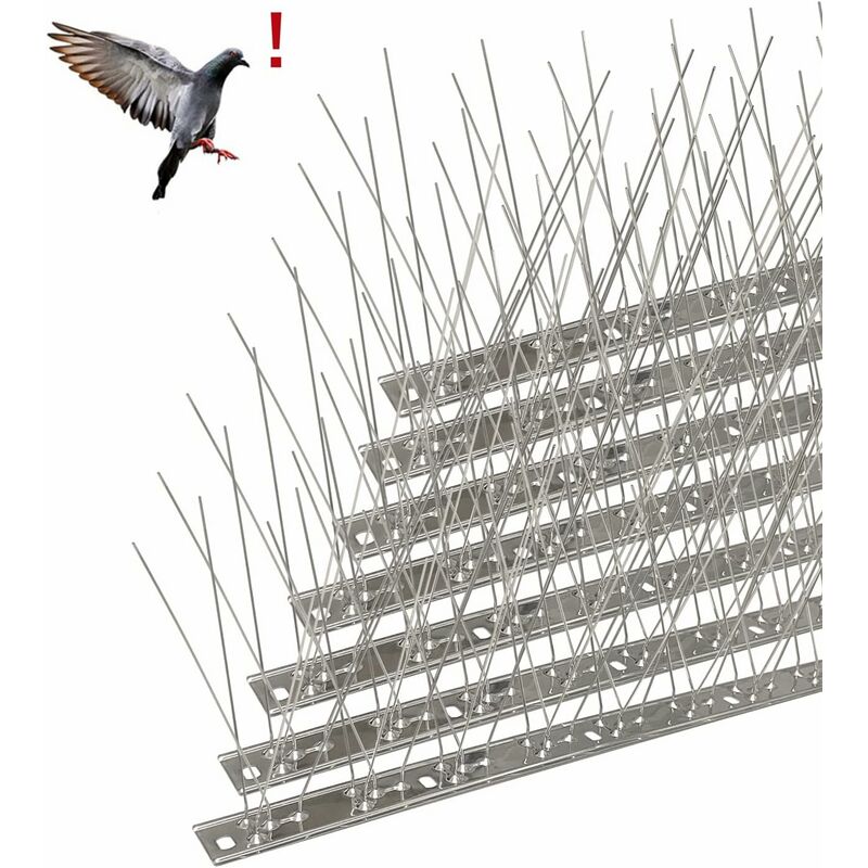 Anti-tauben-spike Aus Edelstahl, 6,6 Meter, 20 Stück Anti-vogel-spikes Zum Abschrecken Von Tauben, Krähen, Spatzen, Katzen, Tierfreundlicher Anti-vogel-spike