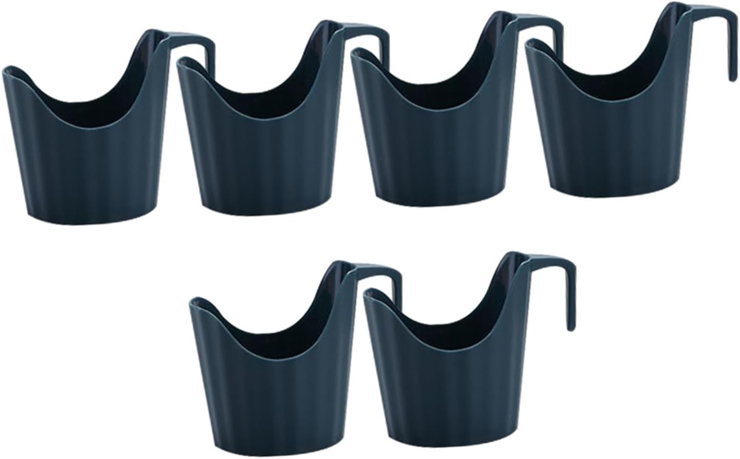 6-teiliges Set Hitzebeständiger Pappbecherhüllen, Langlebiger Und Praktischer Becherhalter, Geeignet Für Pappbecher Für Zuhause Und Büro, Dunkelblau (7,3 X 9 Cm)