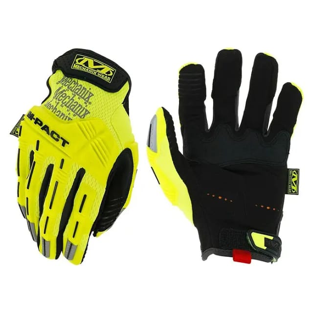 Mechanix Wear M-Pact Hi-Viz Handschuhe Gelb Fluoreszierend
