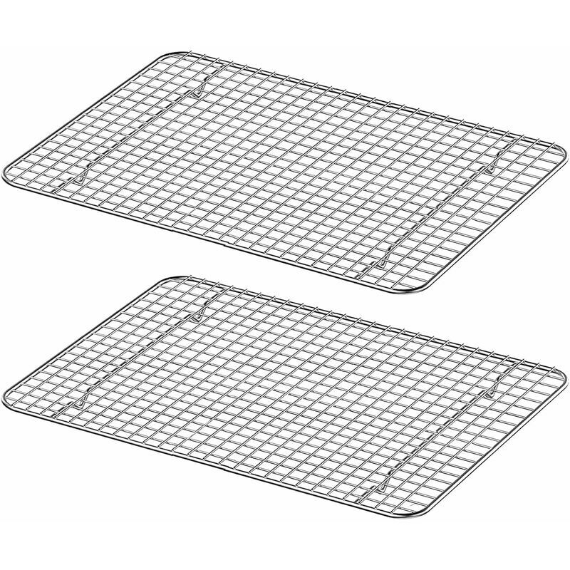 2 Stück Grillrost, Kühlregal, 100 % Edelstahl 304, 38252 Cm, Zuverlässiger Und Rostfreier Ofen, Perfekt Zum Kochen Und Grillen.