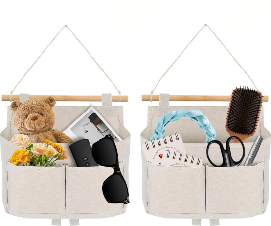 Hängender Camping-organizer, Wandaufbewahrungstasche, Türhänger, Wandorganizer, Dokumentenhalter, Wasserdicht, Baumwollstoff, Wohnzimmer, Schlafzimmer