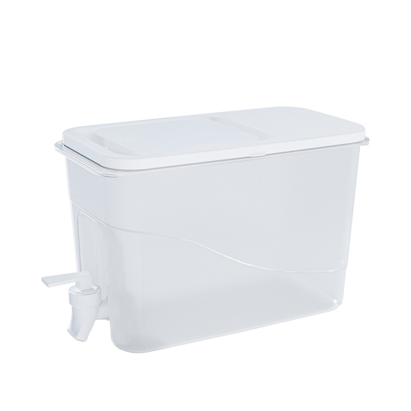 Wasserspender Mit Großem Fassungsvermögen (4 L) Mit Wasserhähnen, Getränkespender Für Kühlschränke, Kaltwasserflasche Mit Deckel, Für Partys, Reisen, Picknicks – Milch, Saft, Limonaden