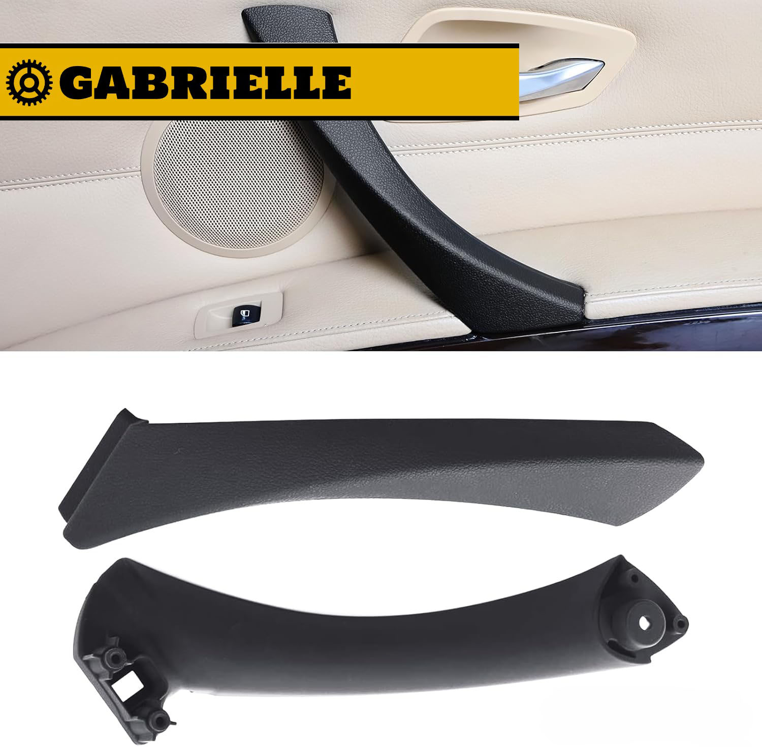 Schwarzer Rechter Türgriff Und Außentürgriffabdeckung Für Bmw E90 E91 (2005–2011), Türgriff-ersatzset Für Bmw 3er (rechts Schwarz)
