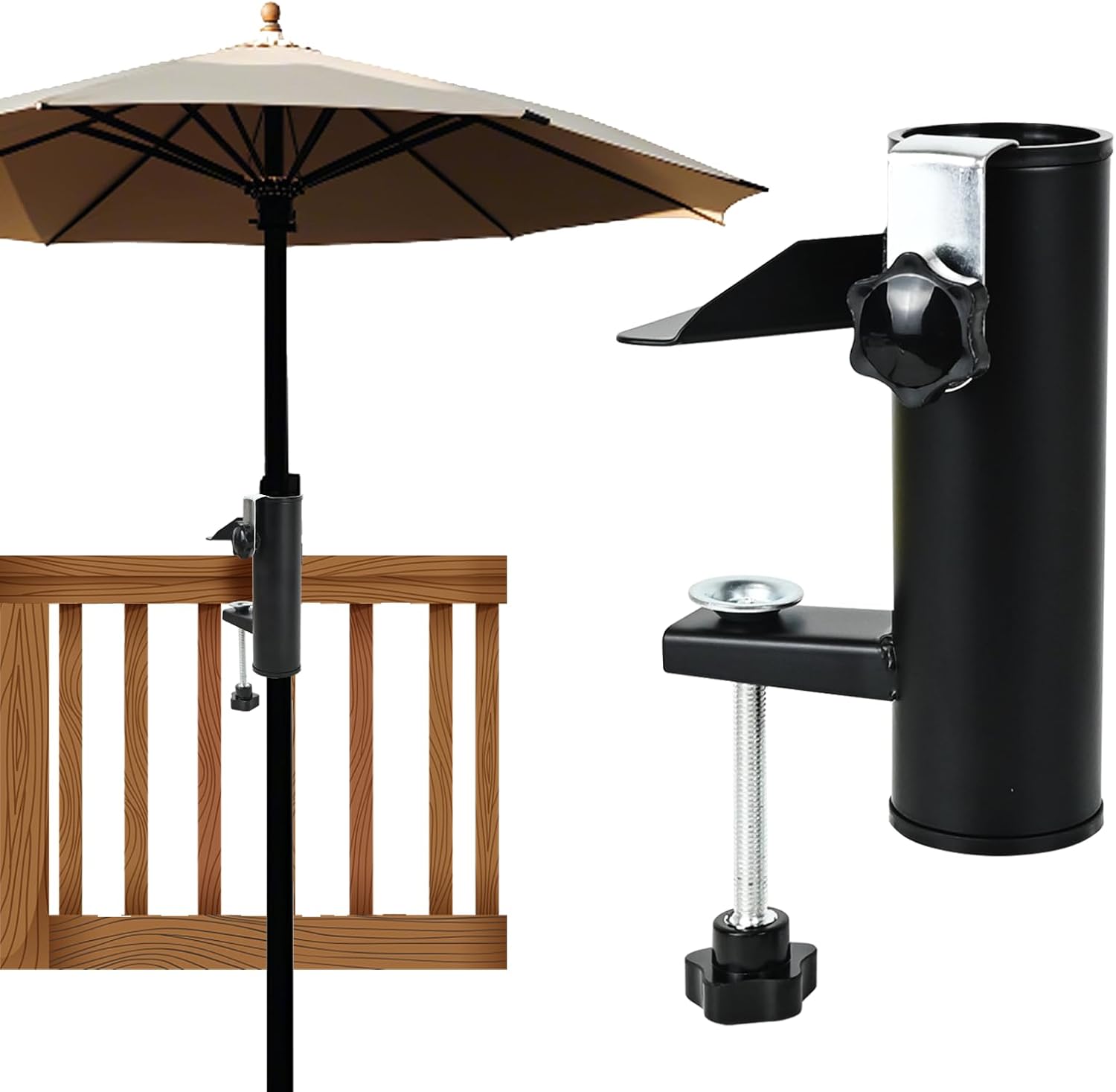 Schirmständer Für Die Terrasse Im Freien, Schirmhalter Für Den Außenbereich, Schirmclip Für Den Balkon, Multifunktionaler Und Tragbarer Schirmständer Für Den Außenbereich, Für Veranstaltungen Auf Der
