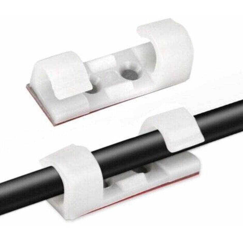 Wand-kabelklemmen Und -binder, 20 Stück, Selbstklebende Kabelklemmen, Kabelführung, Selbstklebende Befestigung, Kabelmanagement-unterstützung, Elektrische Kabel-organizer Für Tv/ladegerät/auto/pc/büro