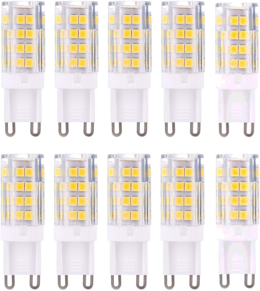G9 Led-lampen, Warmweiß 3000 K, 5 W. Licht Entspricht 40 W 420 Lumen Halogenlampen Nicht Dimmbar, 10er-set [energieklasse A+]