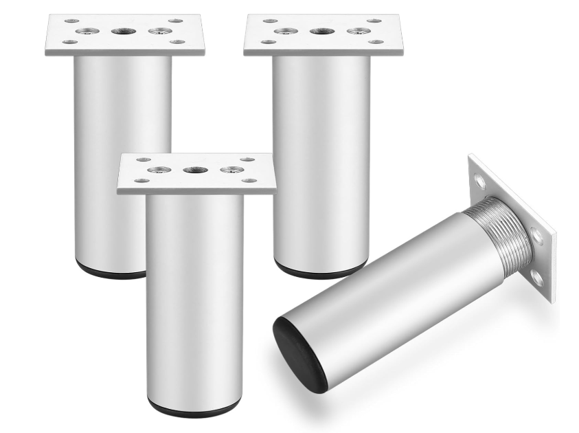 4 Stück Möbelbeine, 12 Cm Möbelbeine, Tischbeine, Schrankbeine Aus Metall-aluminiumlegierung, Tischbeine, Beine Für Möbel, Sofas, Schränke, Küchenschränke