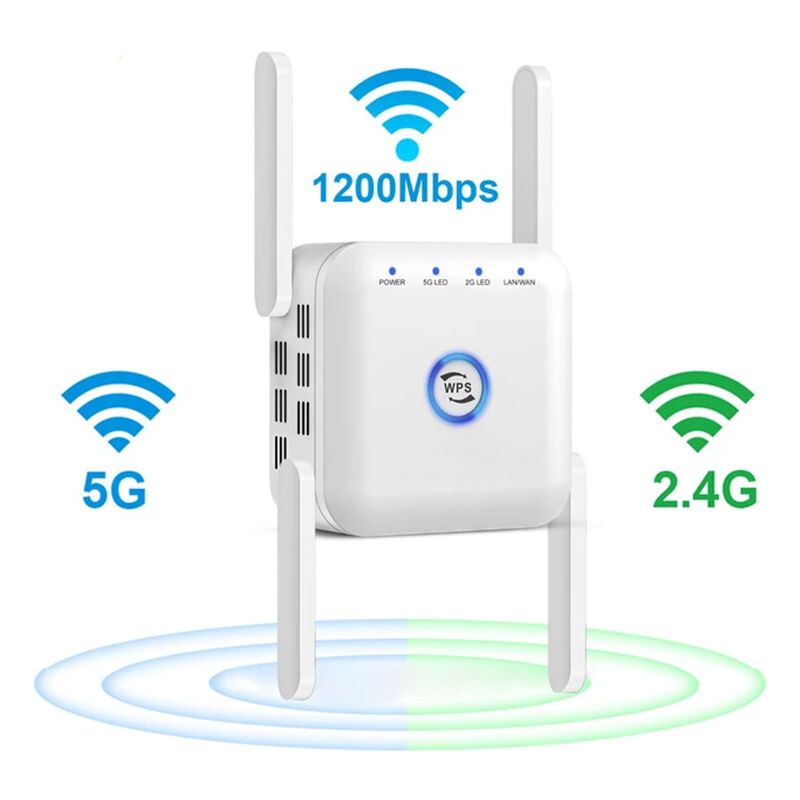 Wlan-repeater, Wlan-verstärker, Dualband-repeater, 5 Ghz/2,4 Ghz, Leistungsstarker Wlan-verstärker, 1200 Mbit/s, Wlan-extender, Ultraschnell, Verstärkt Wlan Für Mobiltelefone/computer