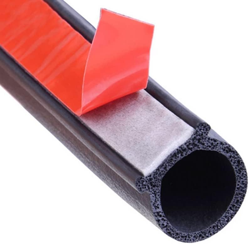 4 Meter Autotürdichtungsstreifen Gummidichtung Weatherstrip Selbstklebende Türschutzleiste D-form Wasserdicht Groß 12mm X 14mm