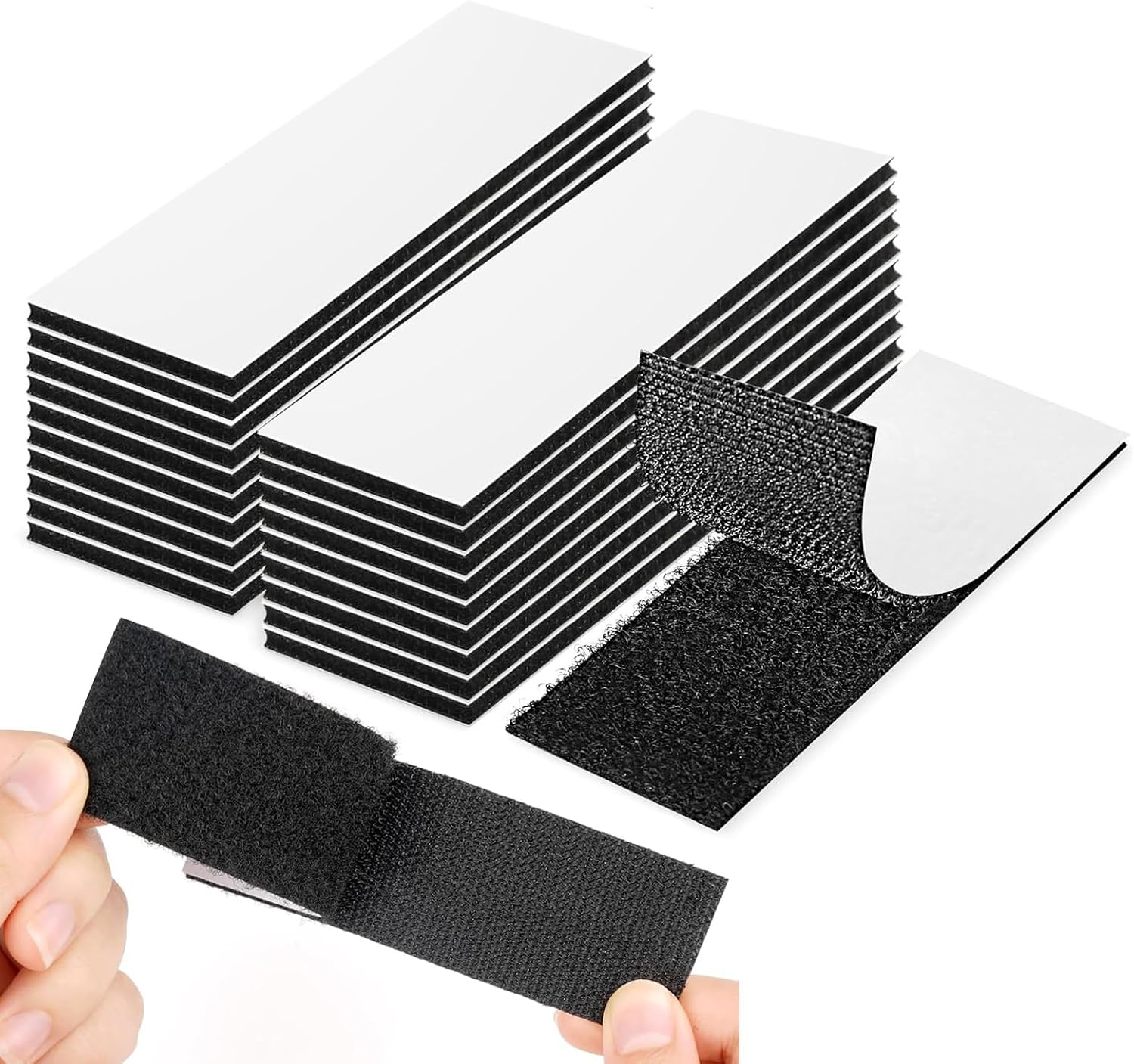 30 Stück Doppelseitige Kratzschutzstreifen, Extra Starker Klebstoff (schwarz, 30 Mm X 100 Mm)