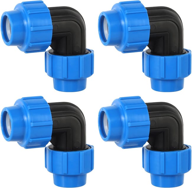 90°-winkelstück 25 Mm X 25 Mm, 4 Stück Winkelstücke Für Pe-klemmwasserrohre
