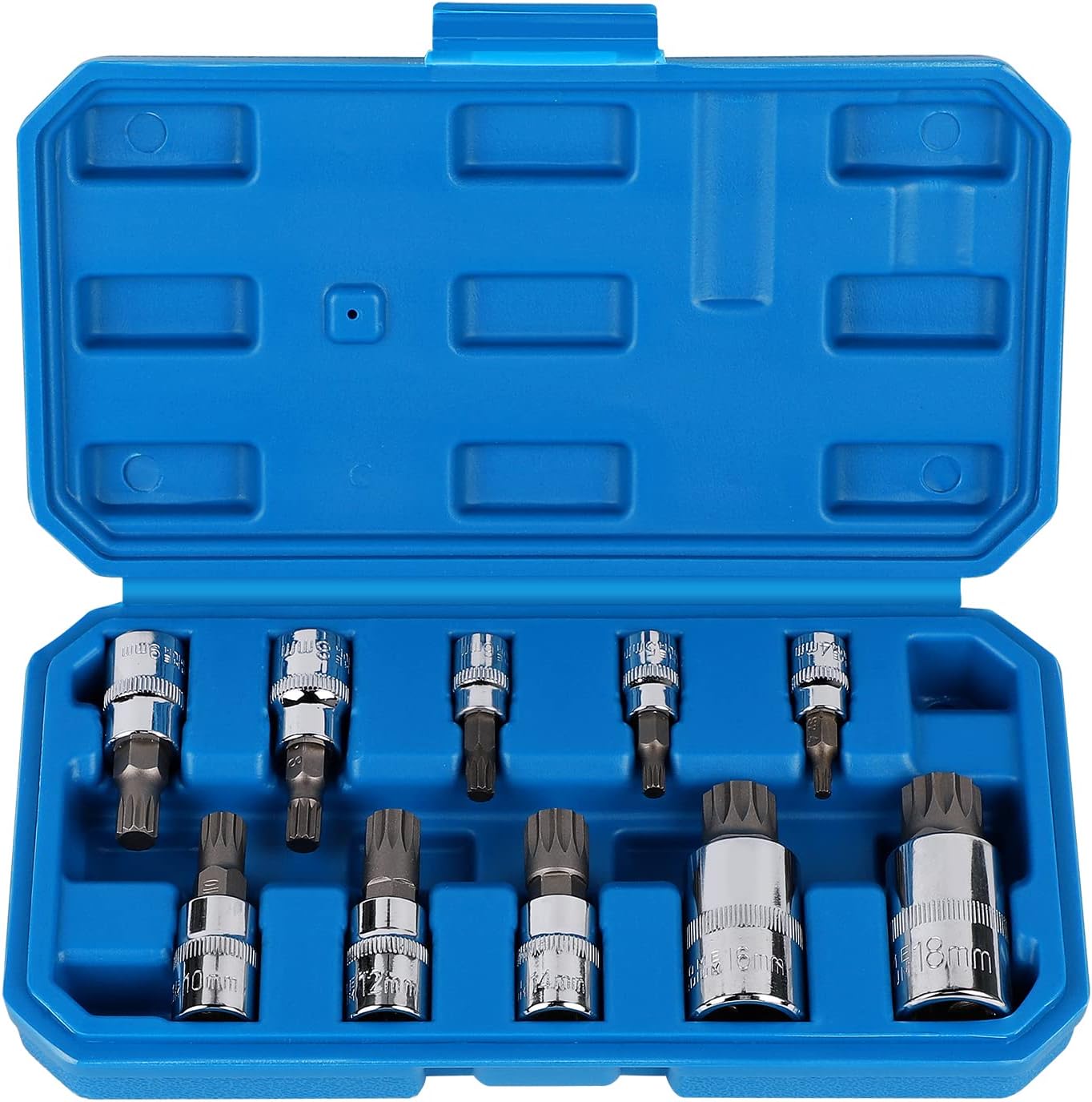 Außen-torx-stecknuss 1/2'', 1/4'', 3/8'', 12-punkt-torx-schlüssel M4 M5 M6 M8 M9 M10 M12 M14 M16 M18, Stecknuss Mit Box