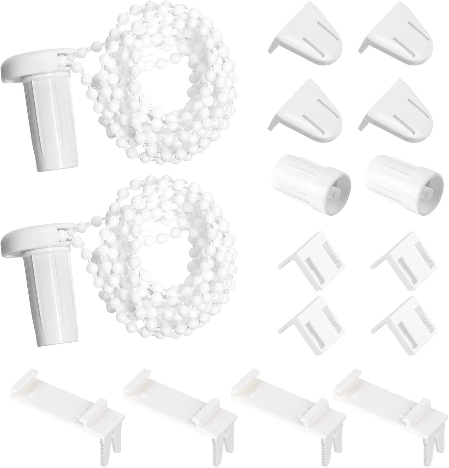 2 Sets Rollomechanismus, Vorhang- Und Jalousiezubehör, Rollohalterungen, Rollobefestigungen, Vorhangzubehörset (weiß)