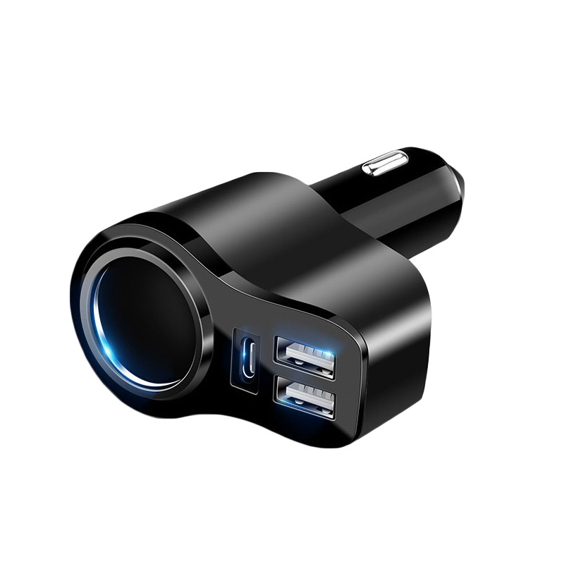 4-in-1 Usb-autoladegerät, 30 W Usb-autoladegerät, Schnelles Usb-c-autoladegerät, Usb-autoladegerät-steckdosenadapter Für Iphone 15/14/13/12/11, Ipad, Samsung Galaxy S23 S22, Huawei Usw.