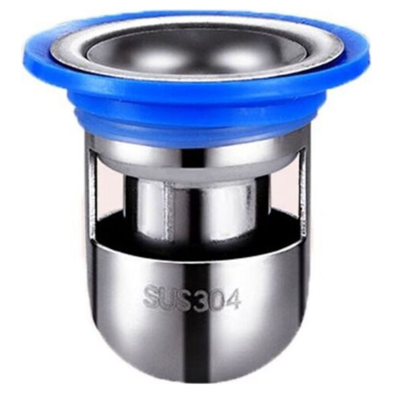 Bodenablauf Aus Edelstahl, U-förmiger Badewannenfilter, Duschablauf, Geruchshemmender Haarfänger Für Badezimmer, 39-46 Mm (silber)
